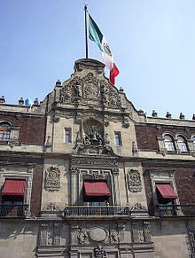 Mexican Presidential Palace detail (Wiki Commons)