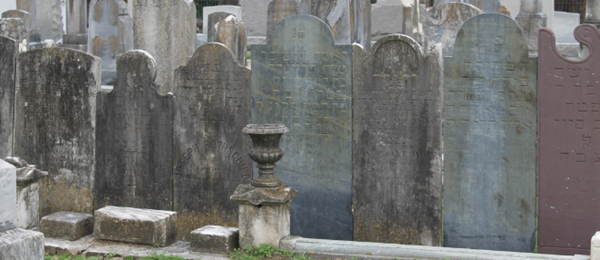 Photo of old tombstones